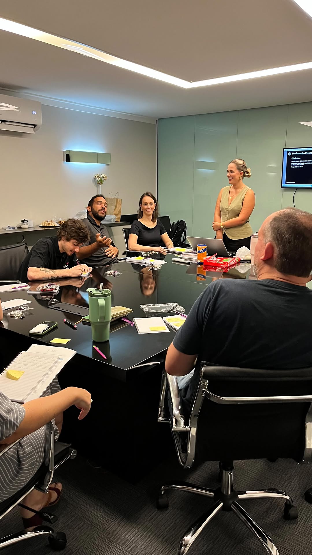 Treinamento corporativo Lumière em andamento