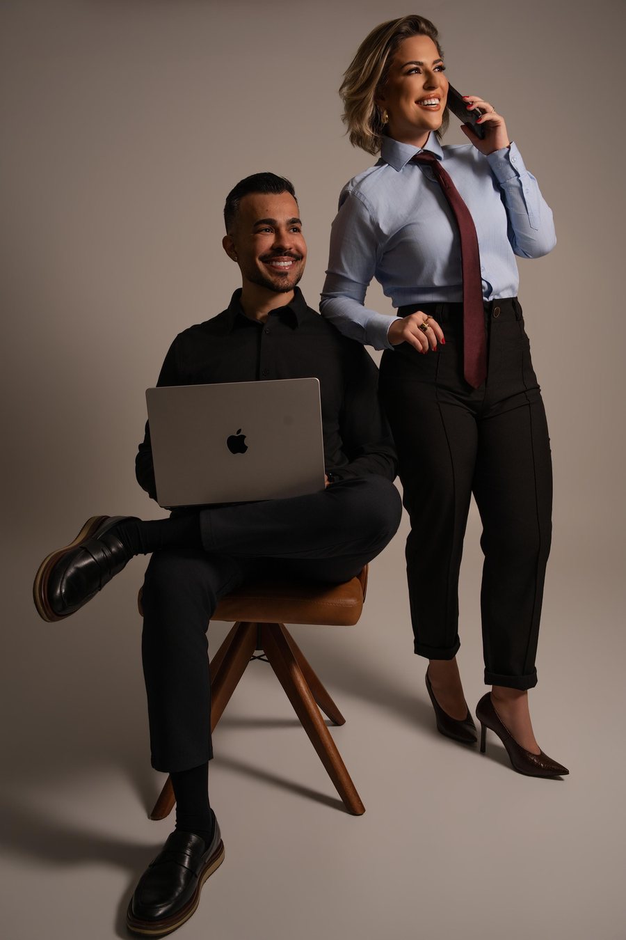 Driéle Castro e Ricardo Bonizoli, especialistas da Lumière